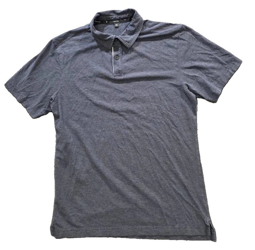 Public Rec Polo Shirt Mens Medium Gray Pima Tencel Stretch Jersey A010589